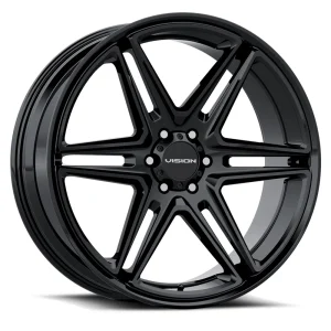 Vision Wheel Street Designs – 476 WEDGE – Black – 20″x9″ 15mm – All weather Wheels – 476-2985GB15